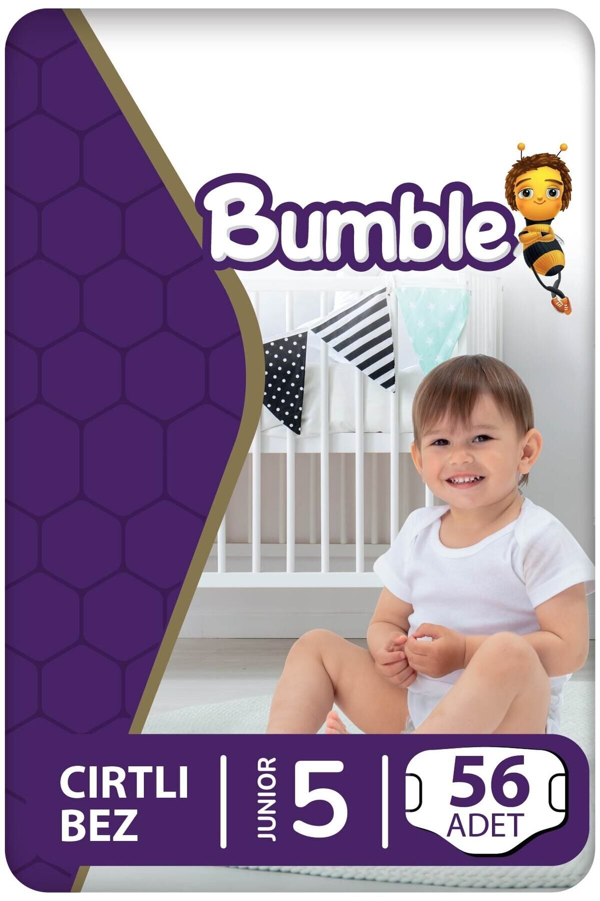 Bumble 5 Numara Junior Bebek Bezi Eko Paket 56 Adet | 11-18 Kg