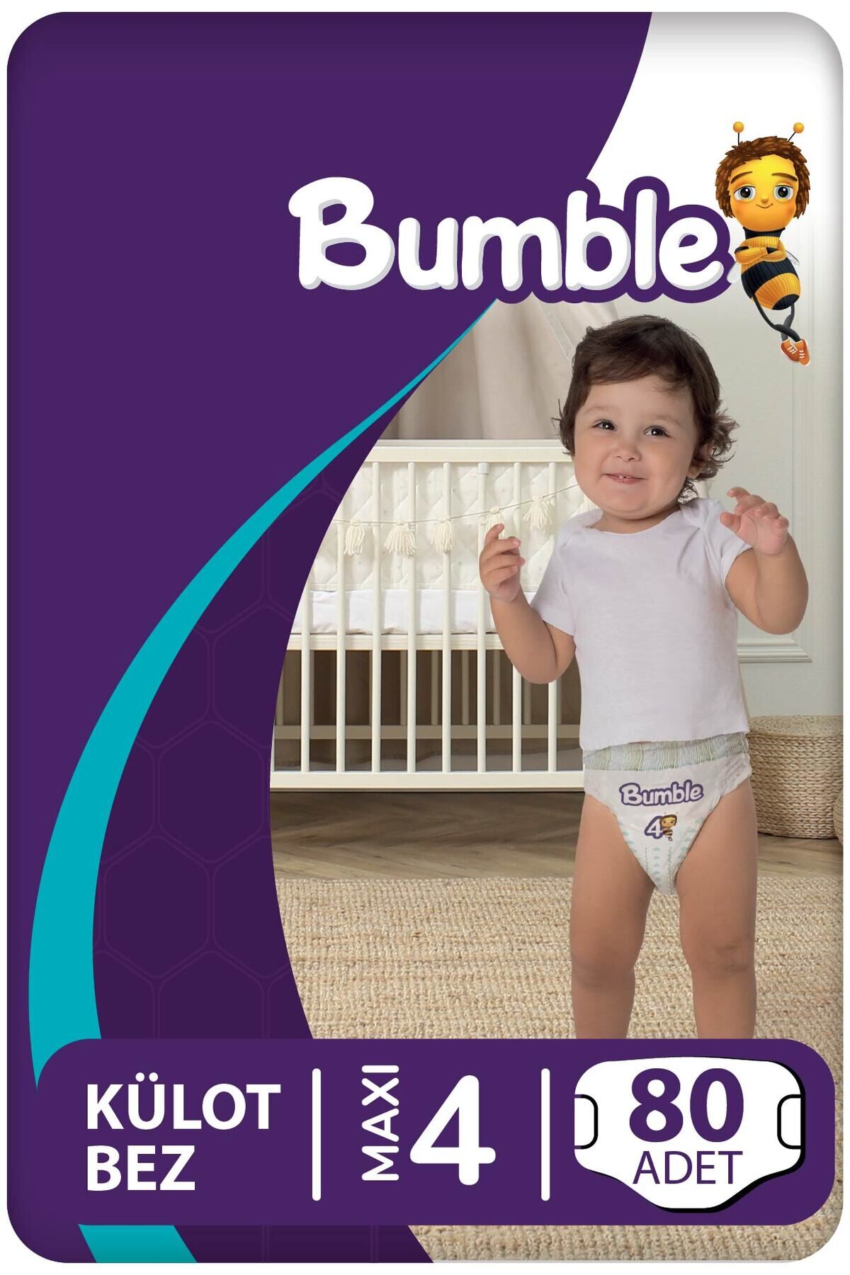 Bumble 4 Numara Maxi Külot Bebek Bezi 80 Adet | 9-14 Kg