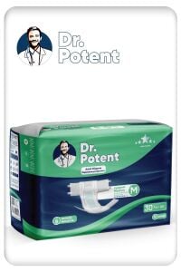 Dr.Potent Bel Bantlı Yetişkin Bezi M Beden (Orta Boy) 30 Adet