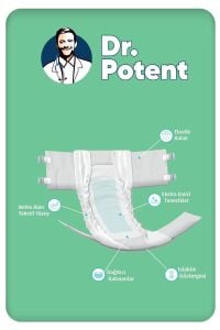 Dr.Potent Bel Bantlı Yetişkin Bezi M Beden (Orta Boy) 30 Adet