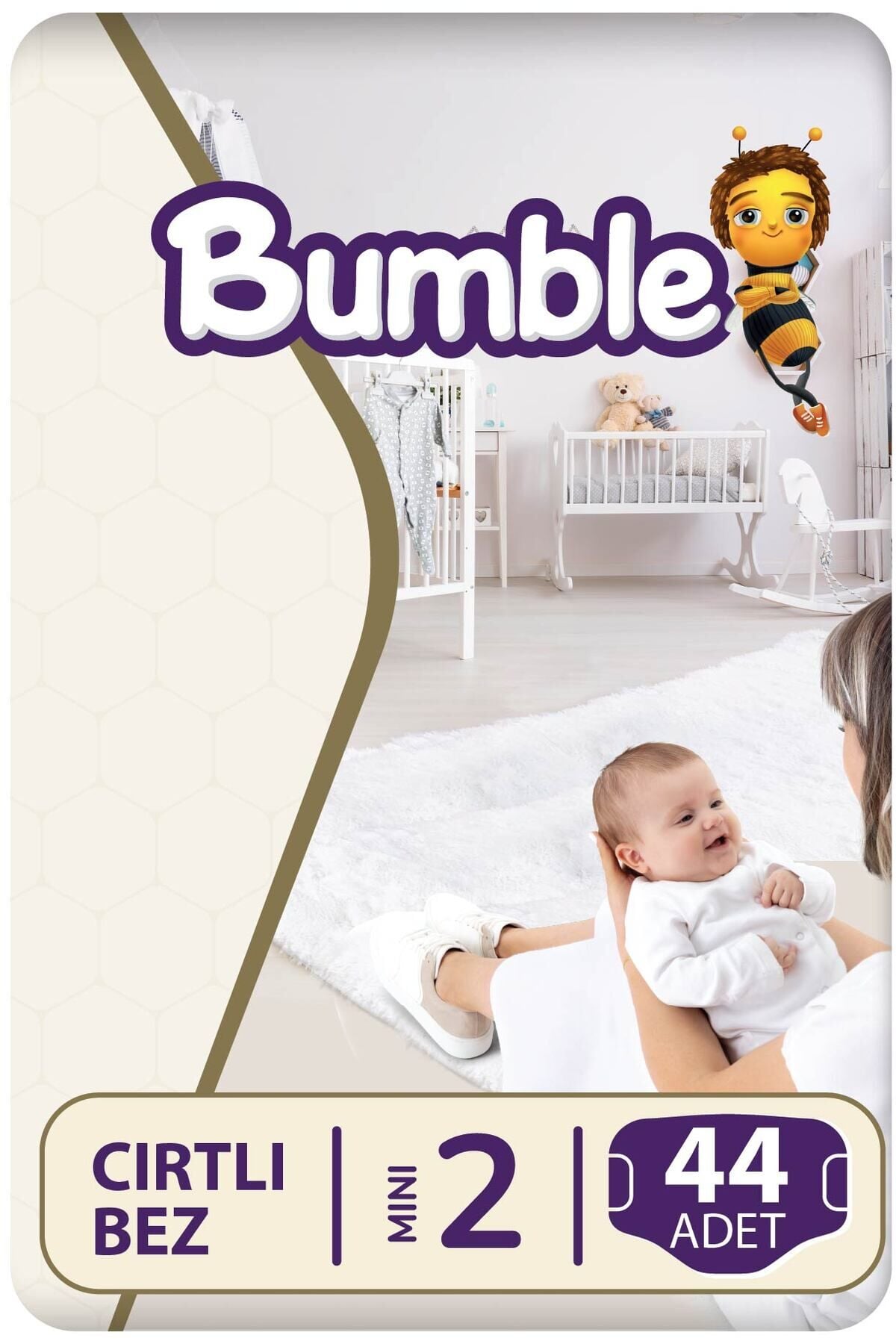 Bumble 2 Numara Mini Bebek Bezi 3-6 Kg 44 Adet
