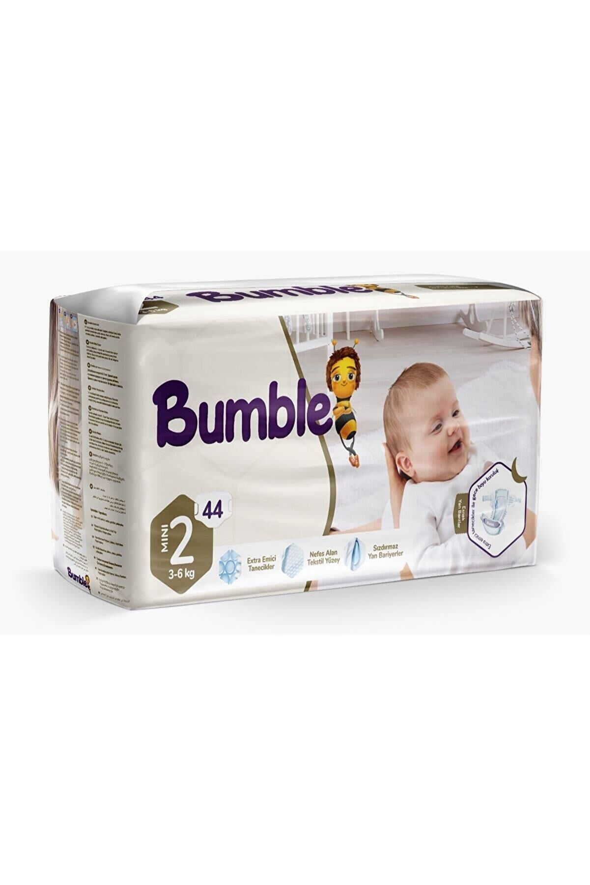 BUMBLE ÇOCUK BEZİ İKİZ PAKET NO:2 (3-6) 44 LÜx5