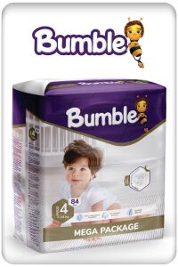 Bumble 4 Numara Maxi Bebek Bezi 7-14 Kg Mega Paket 84 Adet
