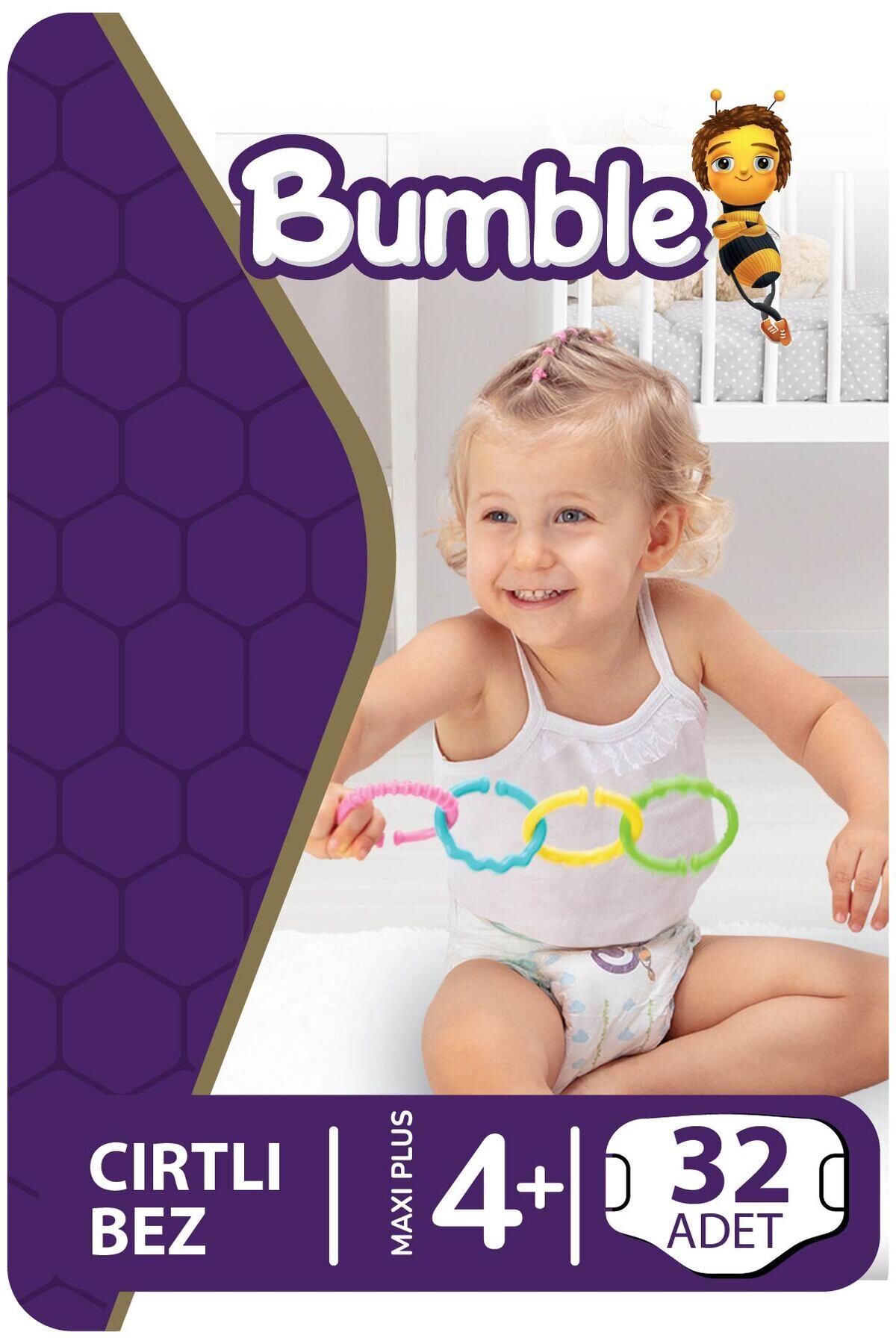 Bumble 4+ Numara Maxi Plus Bebek Bezi 9-16 Kg 32 Adet