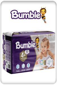 Bumble 4+ Numara Maxi Plus Bebek Bezi 9-16 Kg 32 Adet