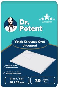 Dr.Potent Yatak Koruyucu Örtü 30 Adet (60X90cm)