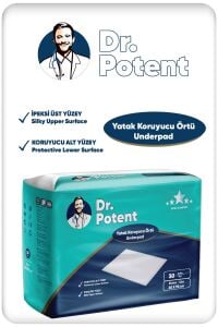 Dr.Potent Yatak Koruyucu Örtü 30 Adet (60X90cm)