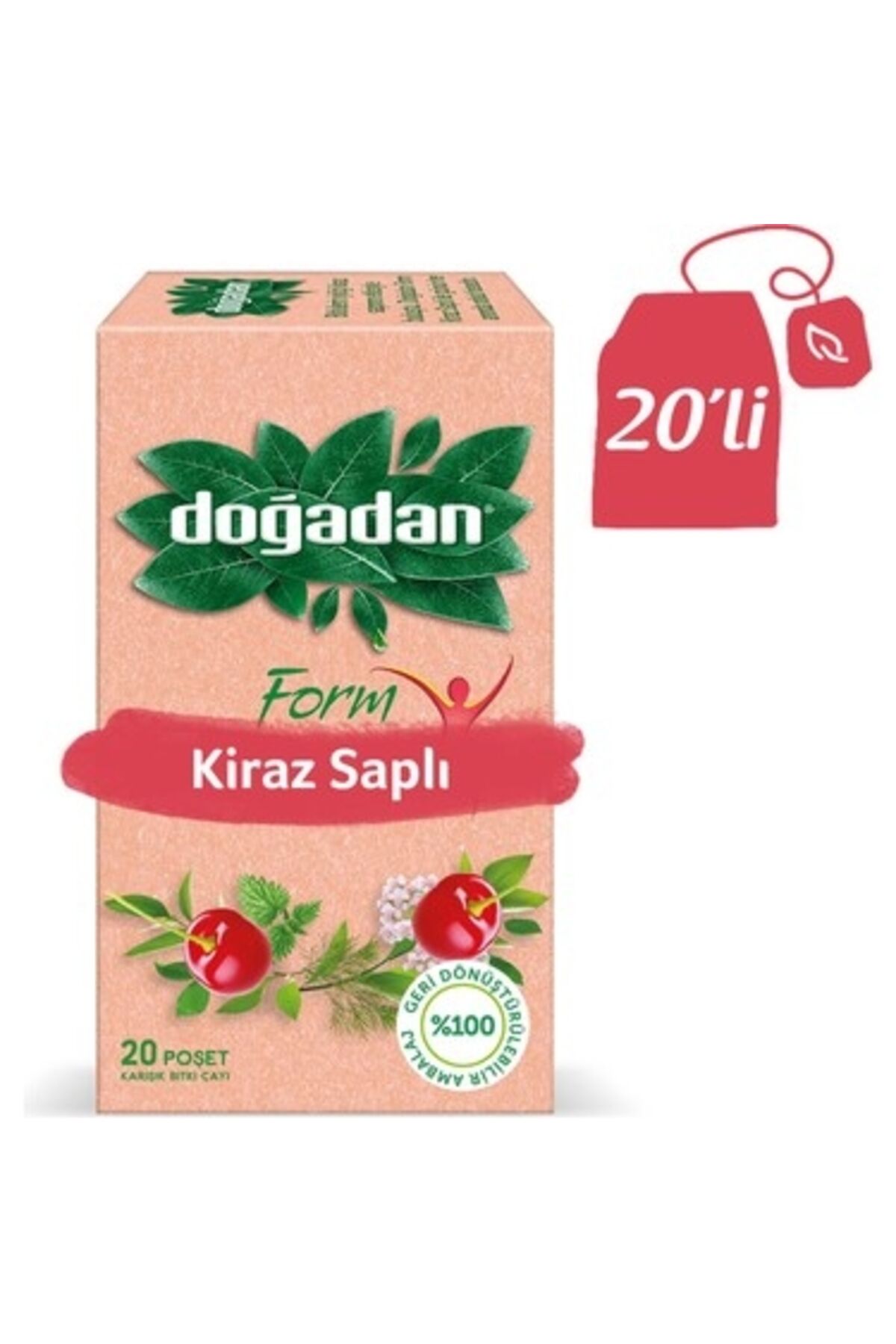Doğadan Form Kiraz Saplı Karışık Bitki Çayı 20 Adet