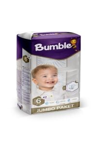 Bumble 6 Numara XLarge Bebek Bezi Jumbo Paket 42 Adet | 15+ Kg