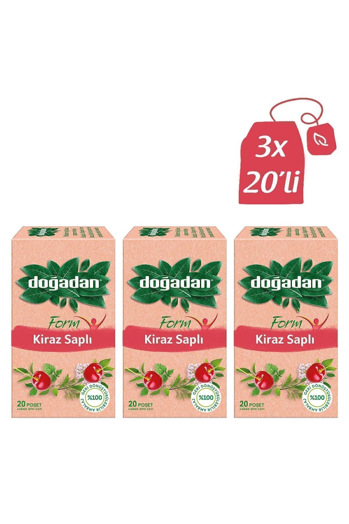 Form Kiraz Saplı Karışık Bitki Çayı 20'li X 3 Adet