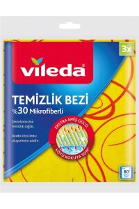 VİLEDA %30 MİKROFİBERLİ TEMİZLİK BEZİ 3 LUx10