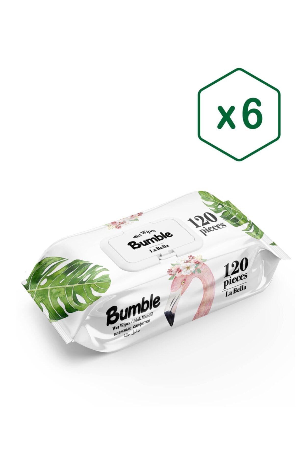 BUMBLE LA BELLA ISLAK MENDİL 120 YAPRAK 6'LI PAKET