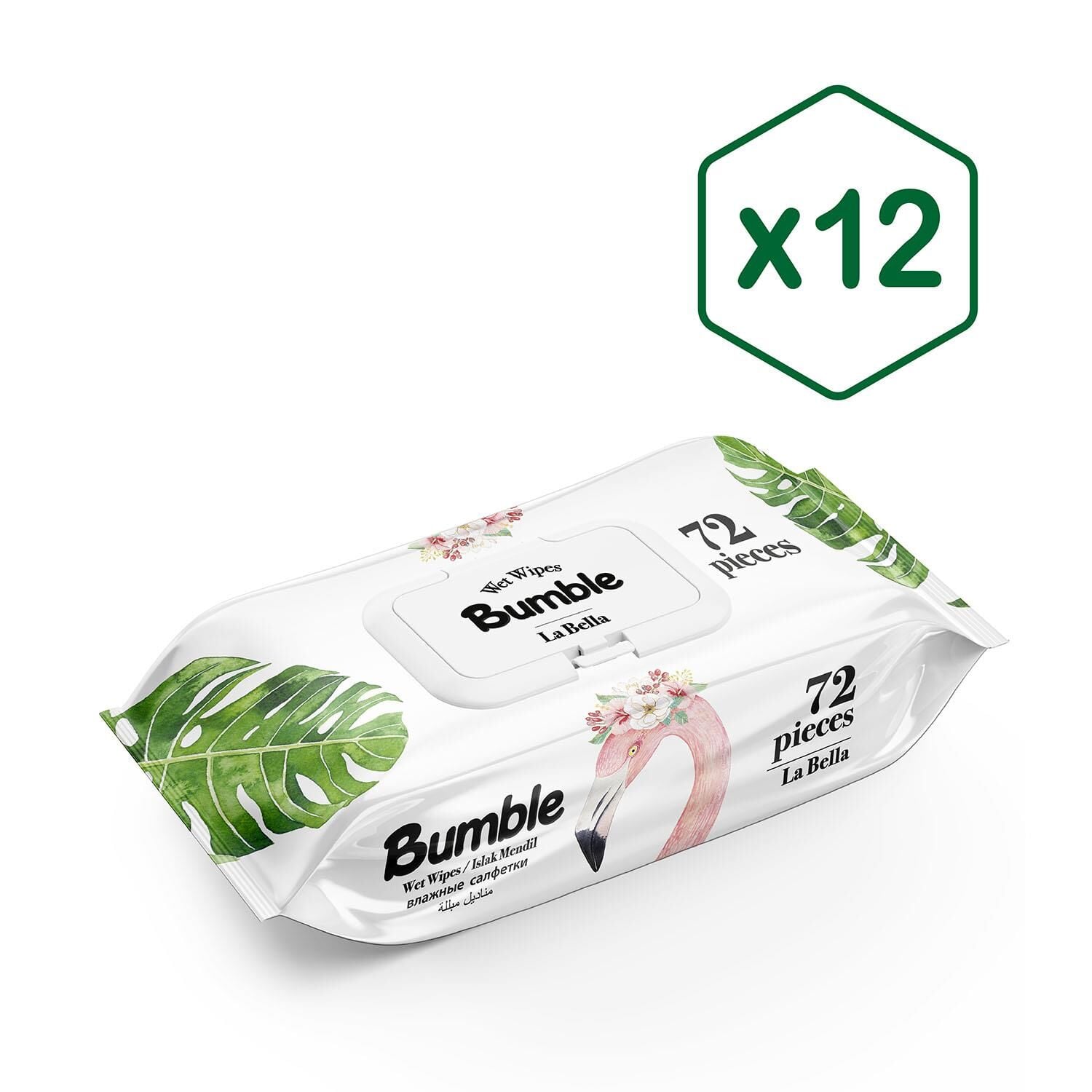 Bumble La Bella Islak Mendil 72'li Paket 12'li