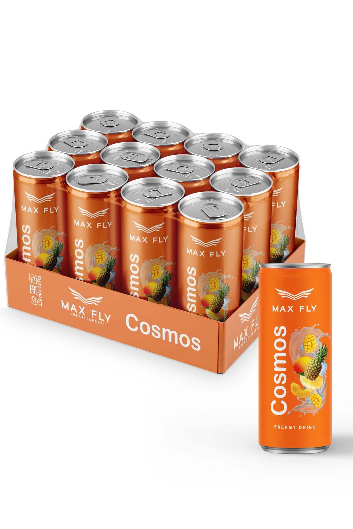 Max Fly Cosmos Enerji İçeceği 250 ml 12 Adet
