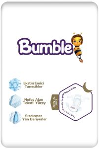 Bumble 5 Numara Junior Bebek Bezi Jumbo Paket 104 Adet | 11-18 Kg