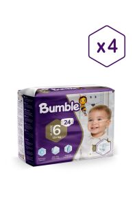 Bumble 6 Numara XLarge Bebek Bezi Eko 4'lü Paket 96 Adet | 15+ Kg