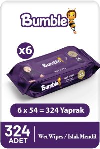 Bumble Baby Islak Mendil 54'lü Eko Paket 6'lı