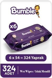 Bumble Baby Islak Mendil 54'lü Eko Paket 6'lı