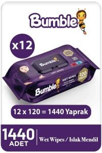 Bumble Baby Islak Mendil 120'li Eko Paket 12'li