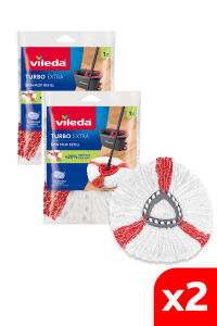 Vileda Turbo 2in1 Üçgen Başlık Mikrofiber Yedek Paspas x 2 Adet