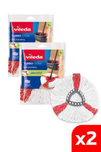 Vileda Turbo 2in1 Üçgen Başlık Mikrofiber Yedek Paspas x 2 Adet