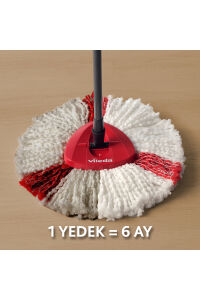 Vileda Turbo 2in1 Üçgen Başlık Mikrofiber Yedek Paspas x 2 Adet