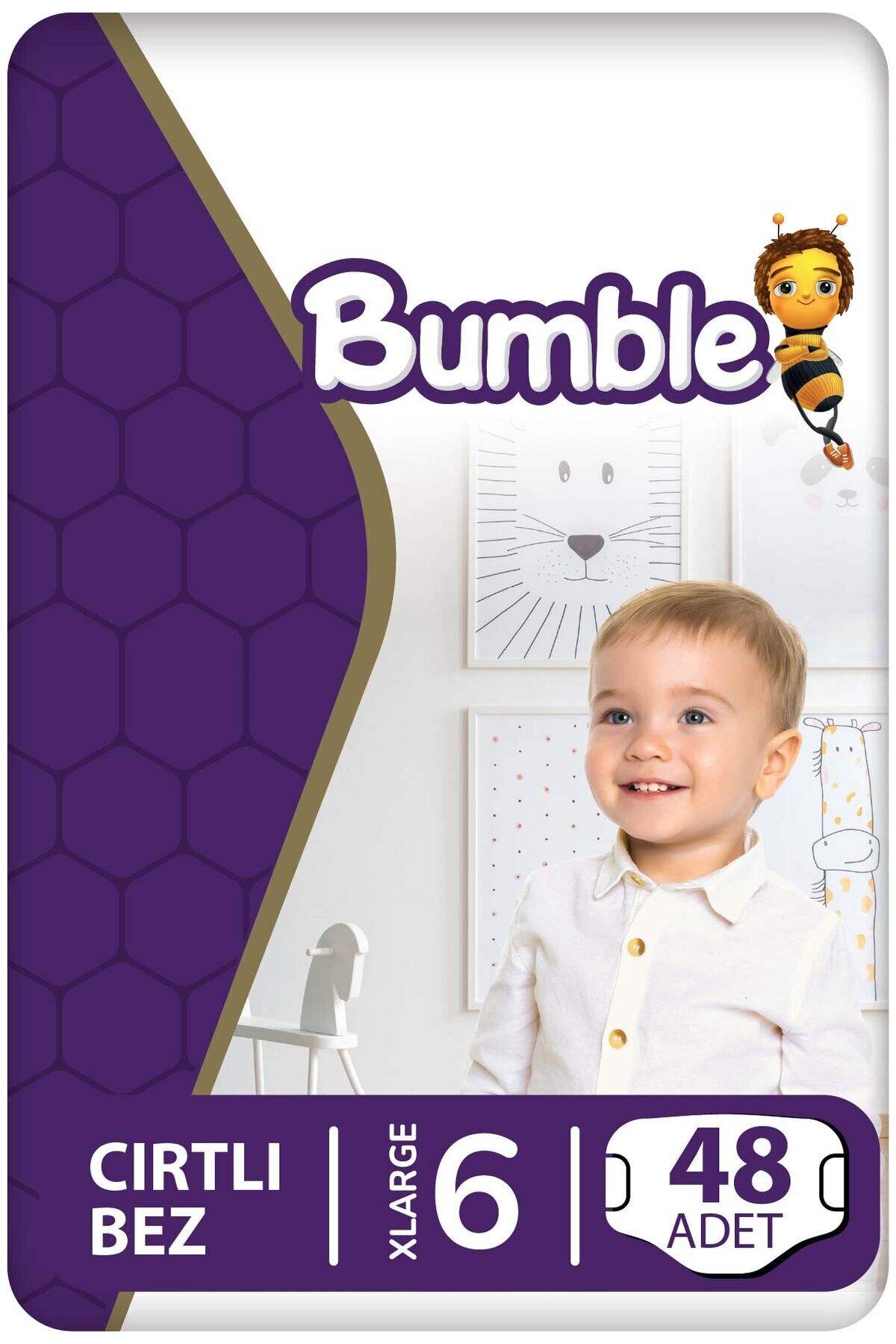 Bumble 6 Numara XLarge Bebek Bezi Eko Paket 48 Adet | 15 Kg