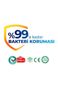 Evony Elastik Kulaklı Çocuk Kıds Maske 100 Adet