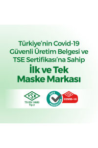 Evony Elastik Kulaklı Çocuk Kıds Maske 100 Adet