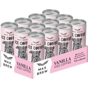 Max Brew Vanilya Soğuk Kahve 250 ml 12 Adet