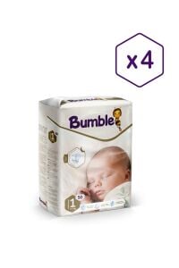 Bumble Yenidoğan Bebek Bezi 1 Beden 2-5 Kg Eko Paket 4'lü 200 Adet
