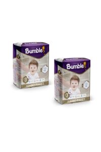 Bumble Midi Bebek Bezi 3 Beden 4-9 Kg Jumbo Eko Paket 2'li 140 Adet