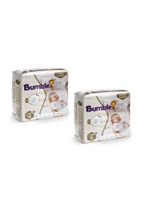 Bumble Mini Bebek Bezi 2 Beden 3-6 Kg Jumbo Eko Paket 2'li 160 Adet