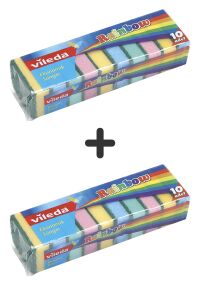 Vileda Rainbow Colors Renkli Temizlik Süngeri 10'lu x 2 Paket