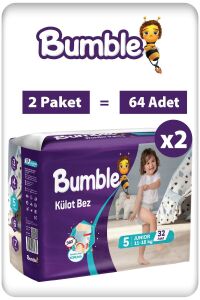 Bumble 5 Numara Junıor Külot Bebek Bezi 64 Adet 11-18 Kg
