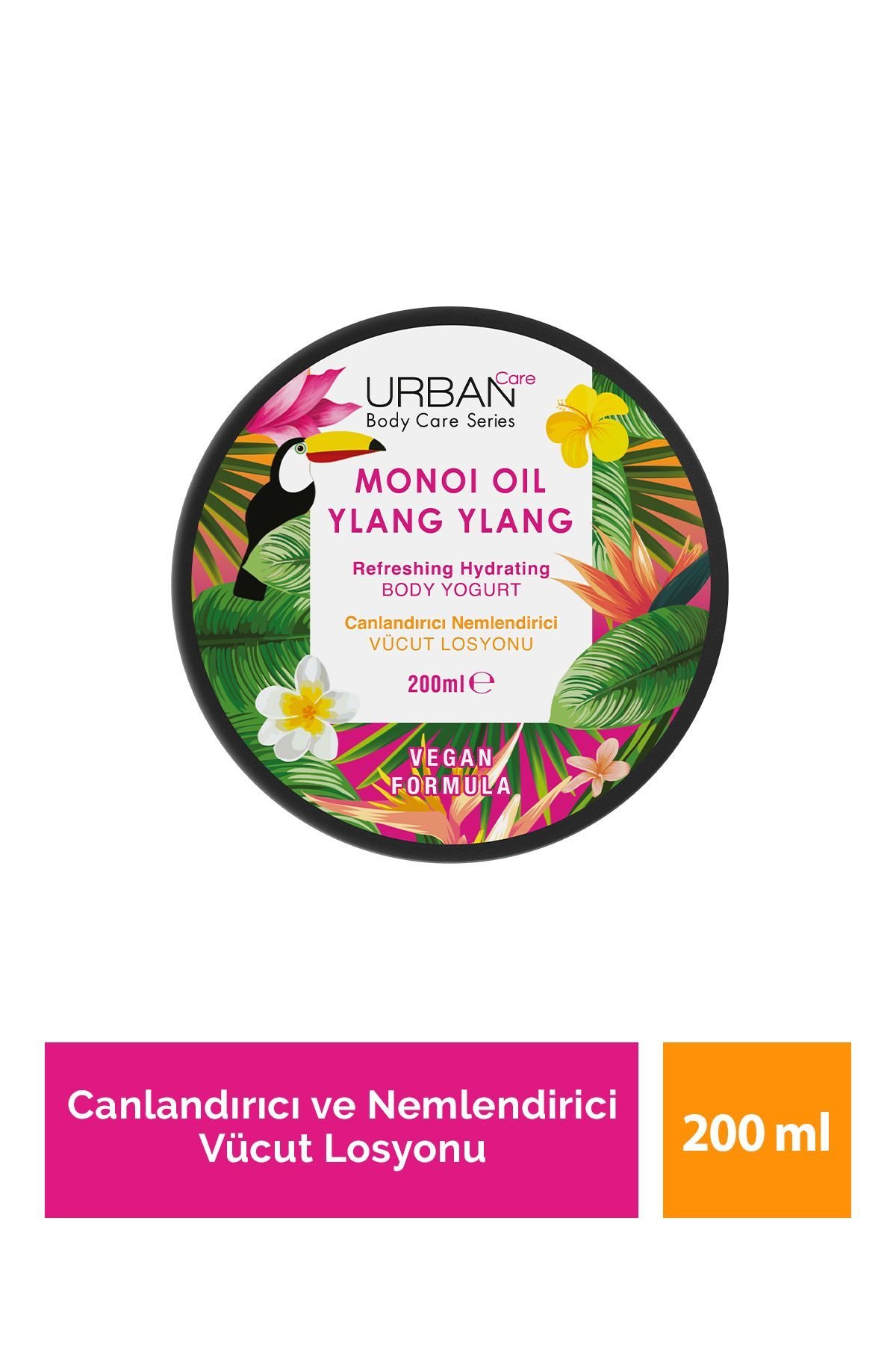 Urban Care Monoi Oil & Ylang Ylang Canlandırıcı ve Nemlendirici Vücut Losyonu 200 ml-vegan