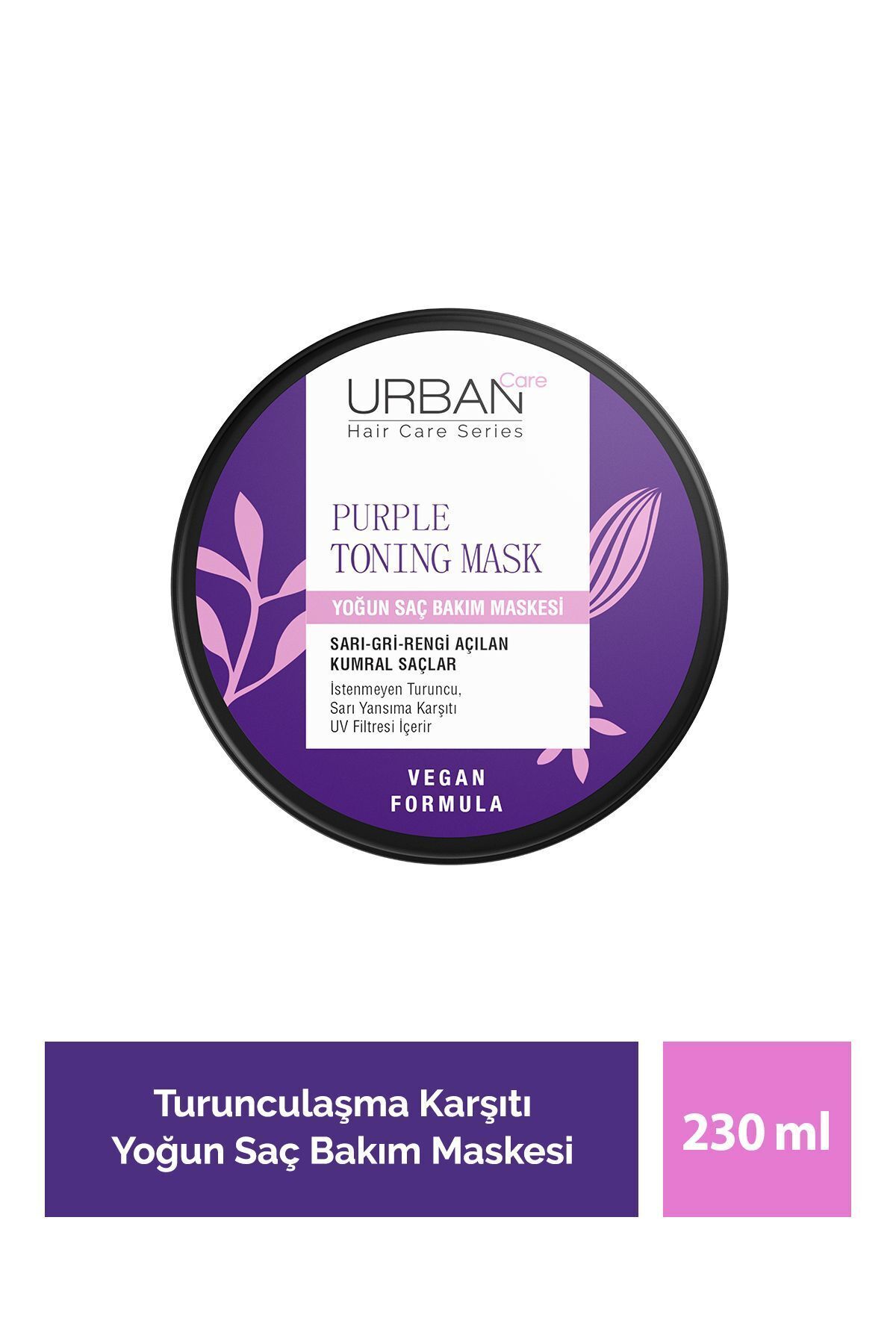 URBAN CARE PURPLE TONING MASK SAÇ MASK 230MLx24