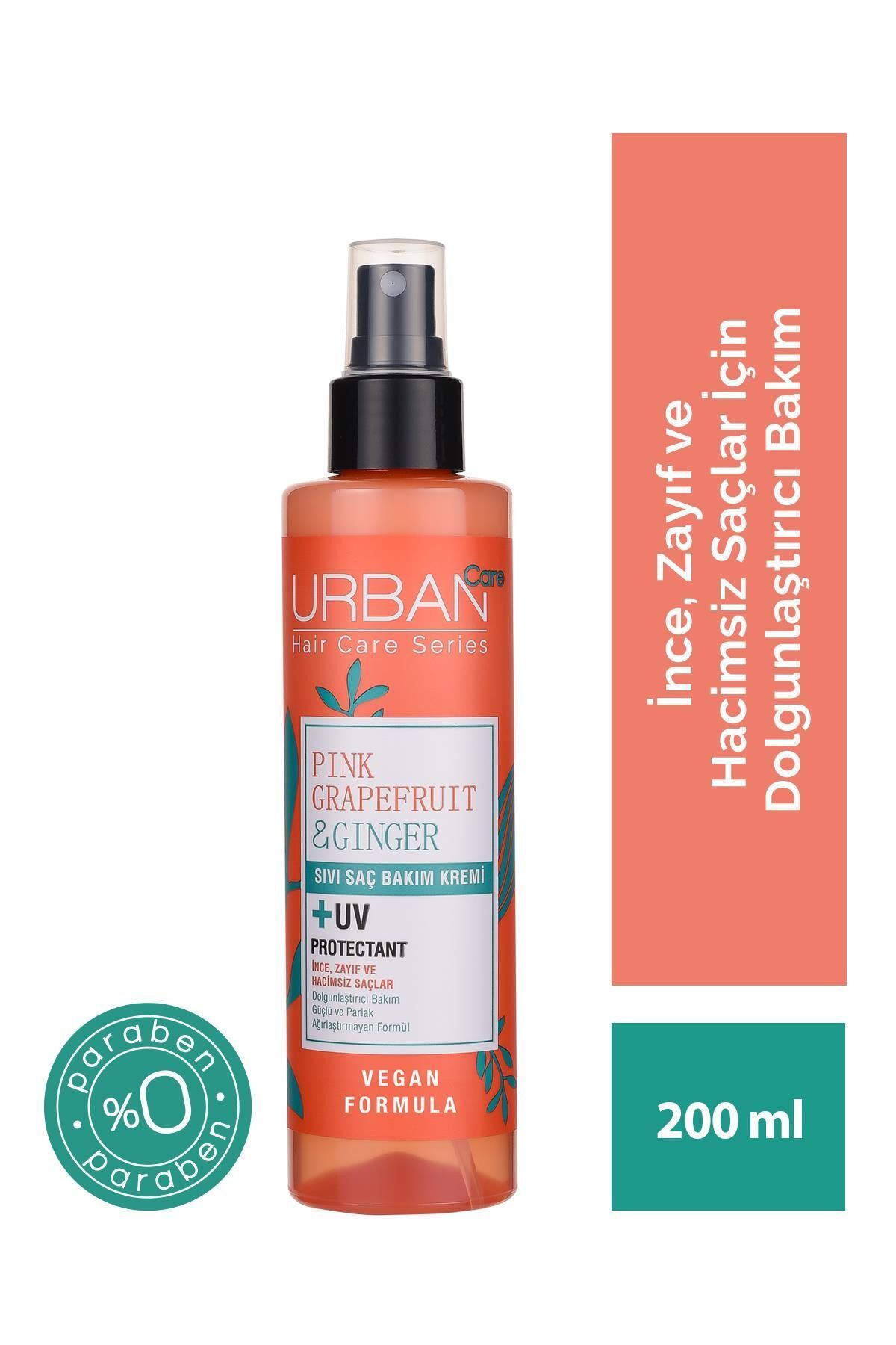 URBAN CARE PINK GRAPEFRUIT&GINGER SAÇKREM 200MLx24