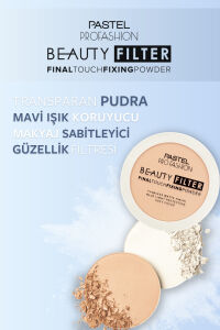 Pastel Beauty Filter Fixing 01 Fair Transparent 11 gr Sabitleyici Transparan Pudra
