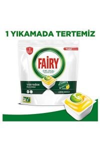 Fairy Hepsi Bir Arada 60 Yıkama Bulaşık Makinesi Deterjanı Kapsülü/tableti Limon Kokulu