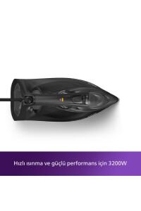 *Philips 7500 Serisi Azur Buharlı Ütü, 3200W, 260 g'a kadar Turbo Şok Buhar, DST7511/80