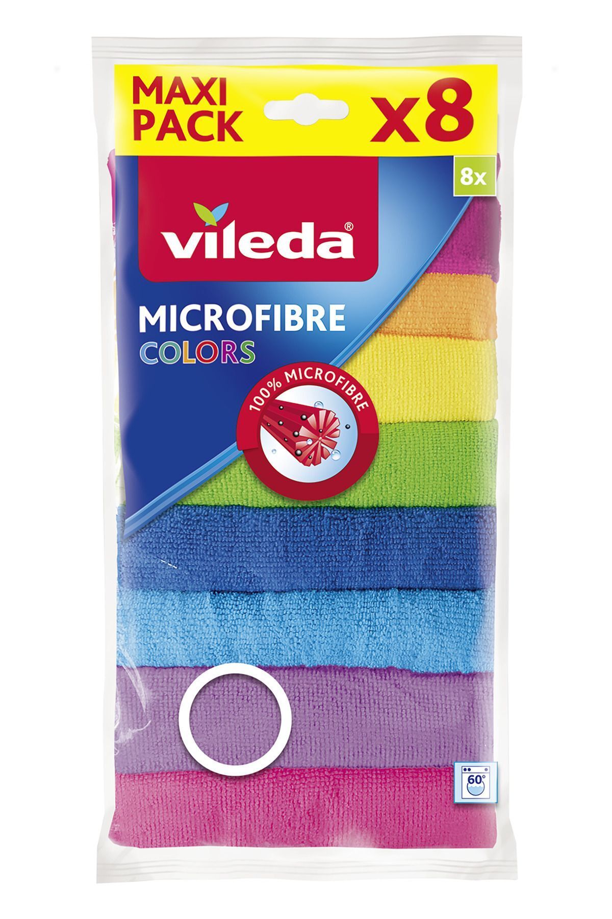 Vileda Mikrofiber Temizlik Bezi Colors 8 Li