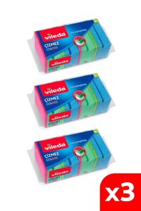 Vileda Çizmez Colors Renkli Temizlik Süngeri 4'lü x 3 Paket