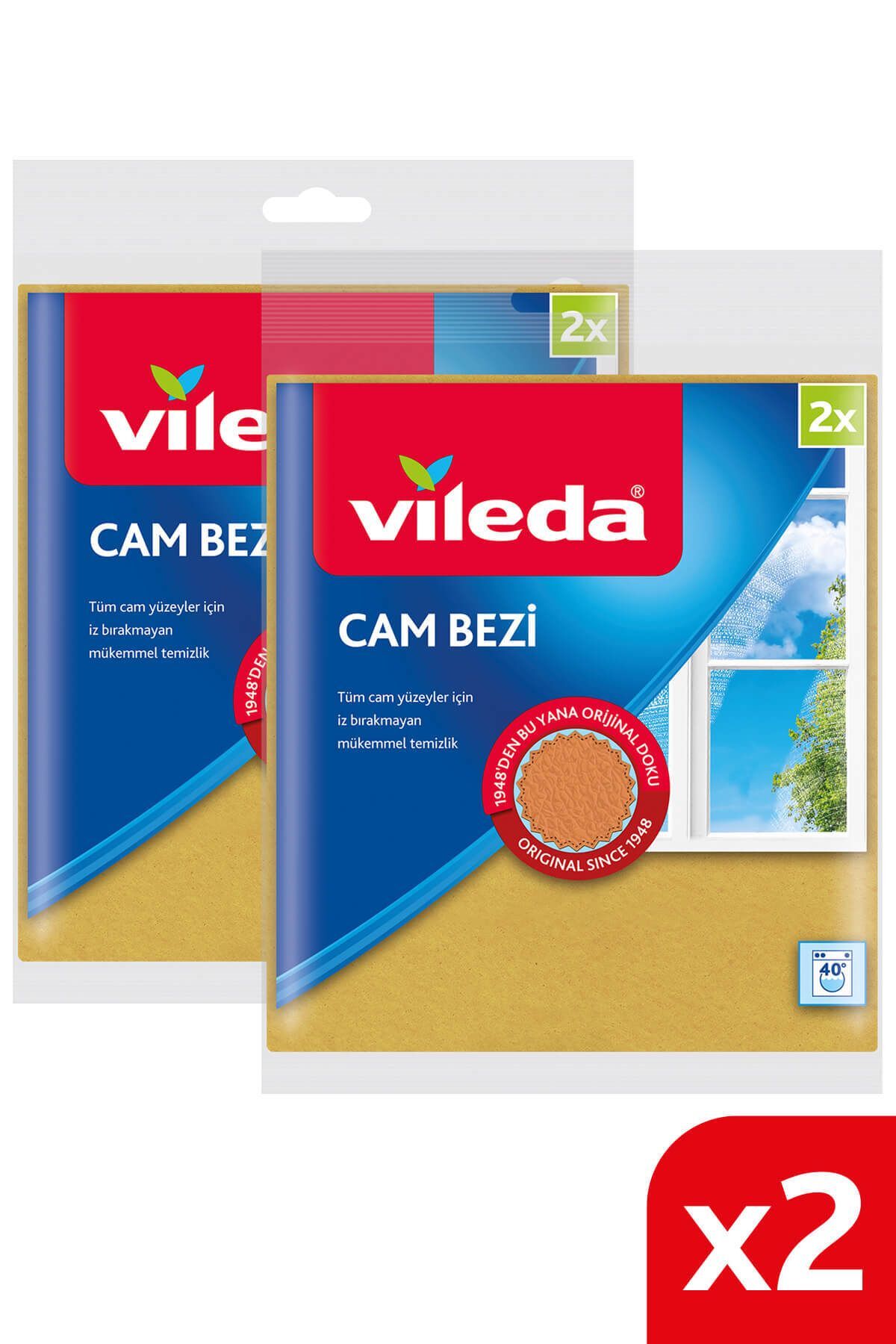 Vileda Cam Bezi 2'li x 2 Paket