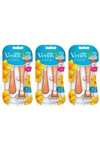 Gillette Venus Riviera Kullan At Kadın Traş Bıçağı  2'li 3 Paket