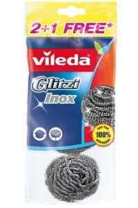 Vileda Glitzi Inox Paslanmaz Çelik Bulaşık Teli 3 Al 2 Öde